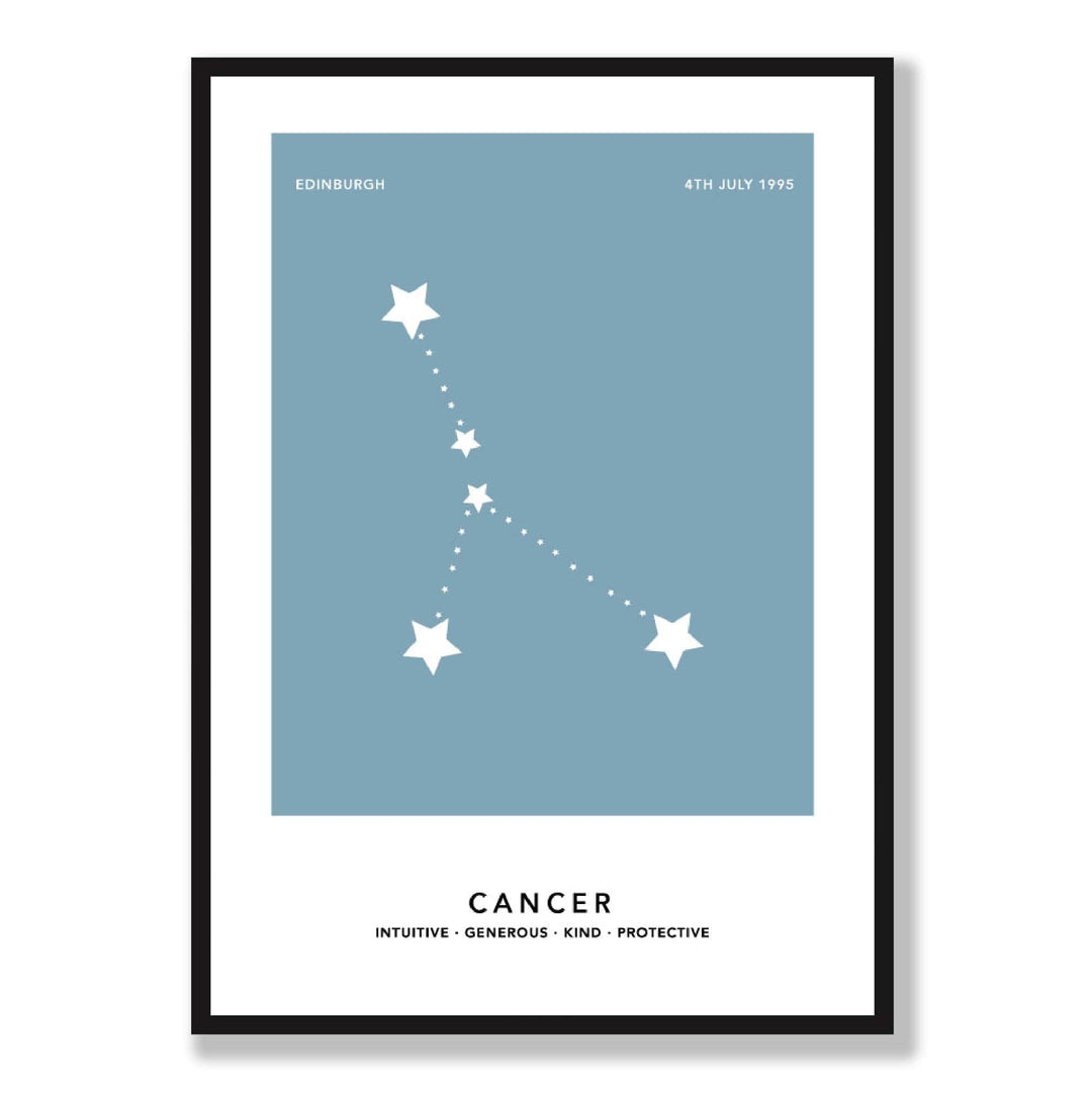 KREBS - Personal zodiac sign print with color options | Bowlift