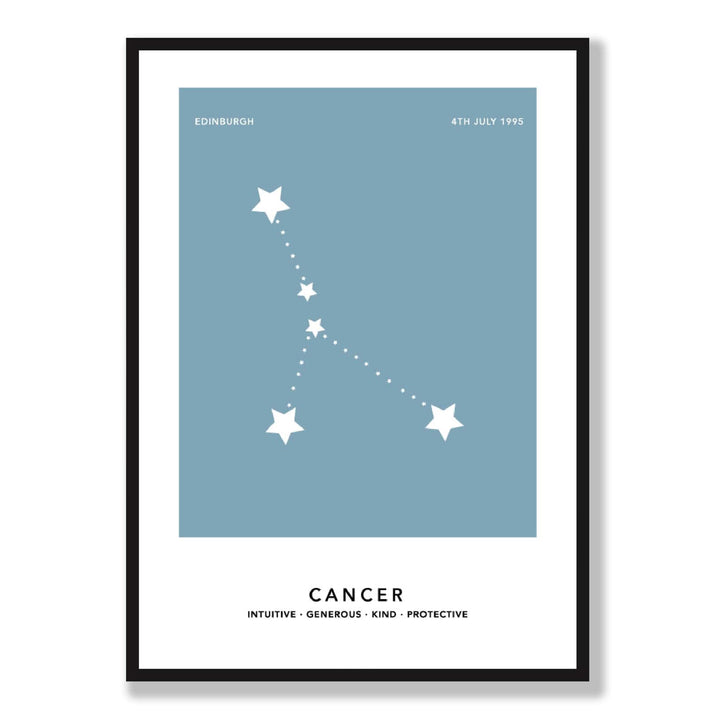 KREBS - Personal zodiac sign print with color options | Bowlift