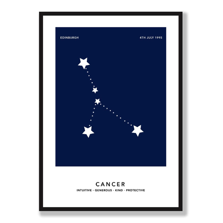 KREBS - Personal zodiac sign print with color options | Bowlift