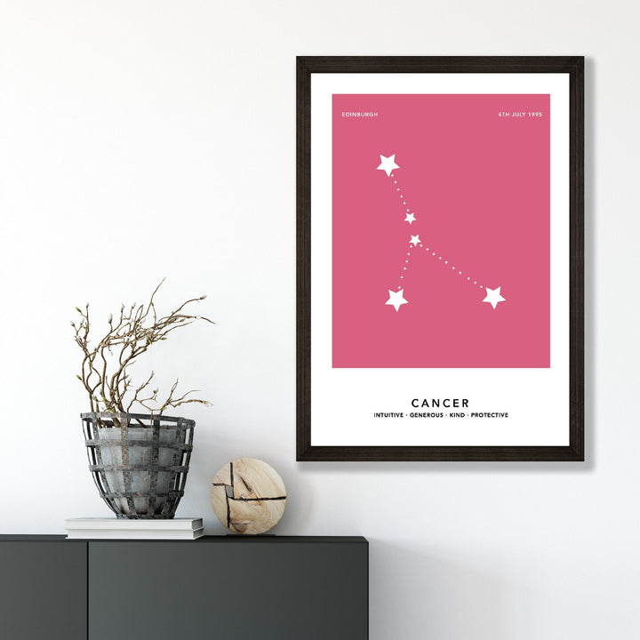 KREBS - Personal zodiac sign print with color options | Bowlift