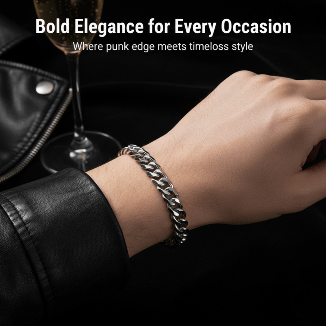 BowLift | Armored Chain Bracelet with Punk-Inspired Design