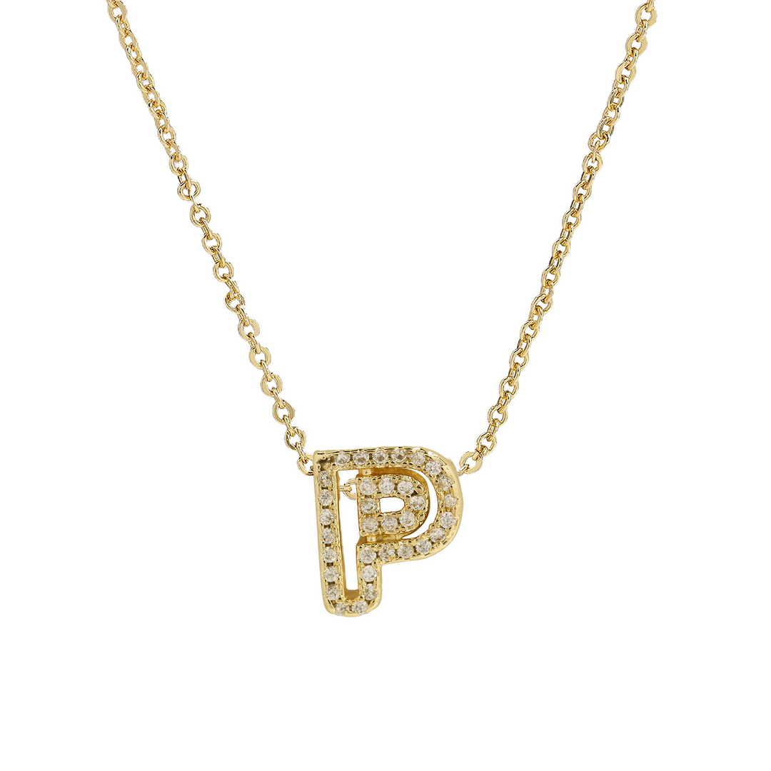 BowLift | Dazzling Diamond Initial Necklace