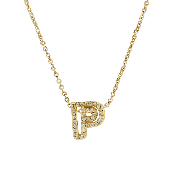 BowLift | Dazzling Diamond Initial Necklace