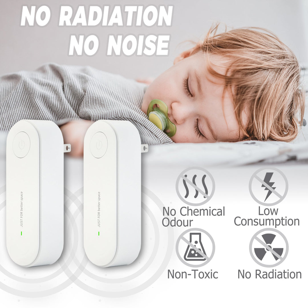 BowLift | Pack of 2 Ultrasonic Insect Repellent Plug In Mosquito Repellent