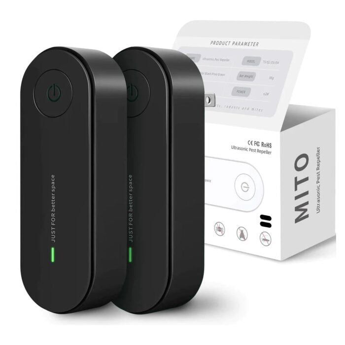 BowLift | Pack of 2 Ultrasonic Insect Repellent Plug In Mosquito Repellent