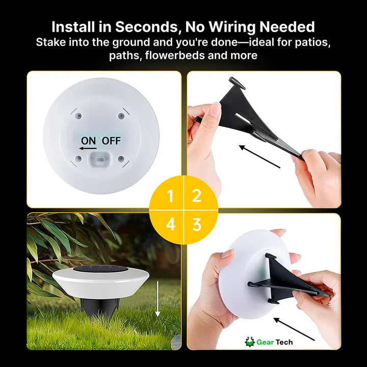 BowLift | Solar-Powered Garden Lights | Rust-Proof, Weatherproof & Ideal for Year-Round Outdoor Use