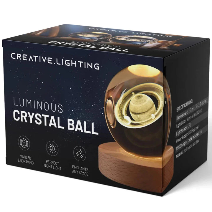 3D Engraved Crystal Sphere - Celestia | Bowlift