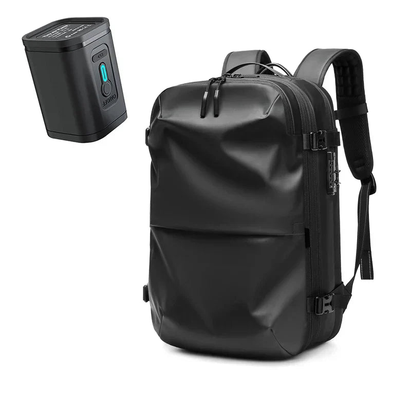 BowLift | Packlite Slim – Waterproof compression backpack with USB connection for hand luggage