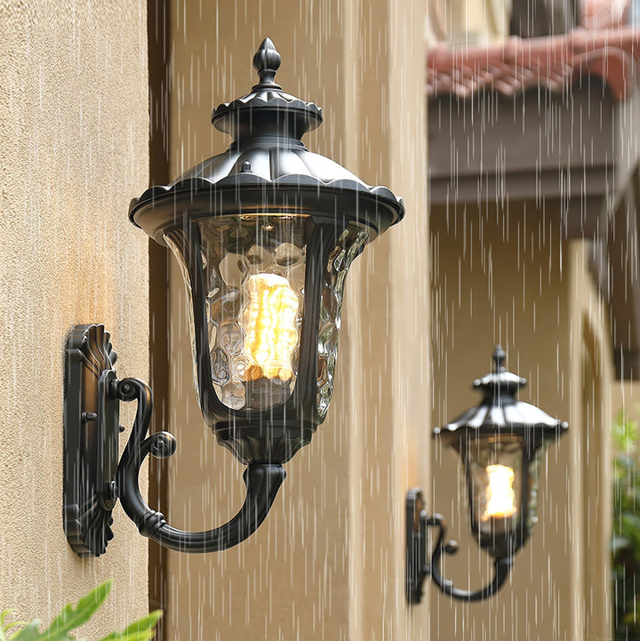 BowLift | Waterproof Retro Outdoor Wall Lamp Frosted Glass
