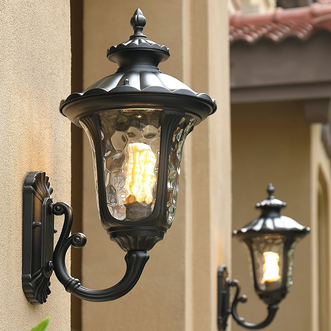 BowLift | Waterproof Retro Outdoor Wall Lamp Frosted Glass