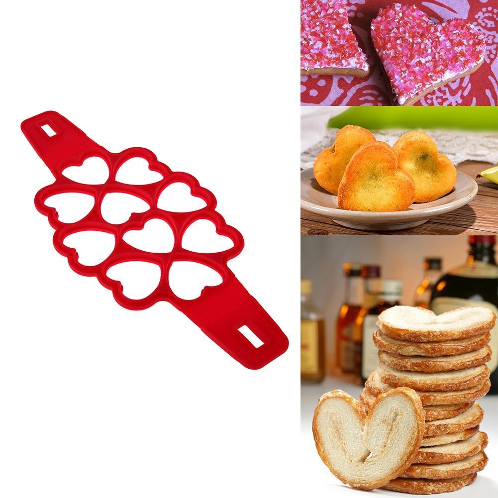 BowLift | Pancake Maker Nonstick Cooking Tool Round Heart Pancake Maker Egg Cooker Pan Flip Eggs Mold Kitchen Baking Accessories