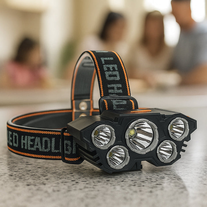 Headlamp 300 Lumen 180° adjustable angle – 4 lighting modes | Bowlift