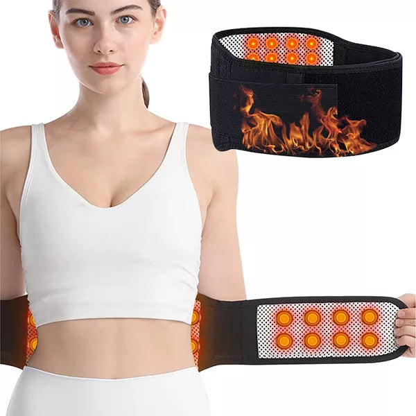 BowLift | Magnetic Therapy Heat Back Support Belt – Adjustable Support for Lower Back, Breathable Fabric