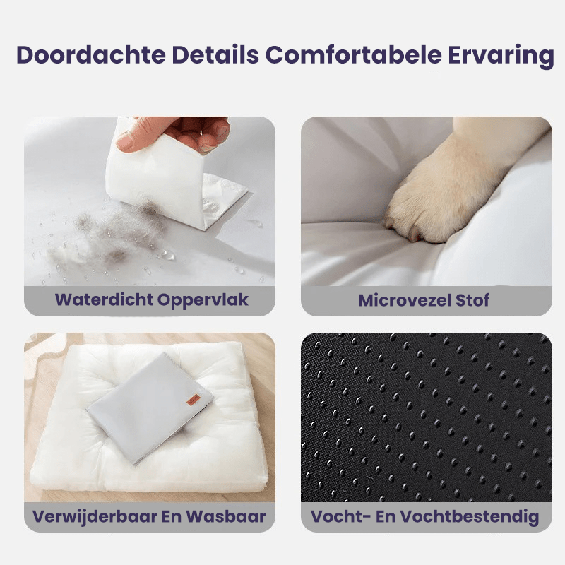 BowLift | Orthopedic Dog Bed Washable from Memory Foam, Waterproof and Scratch Resistant