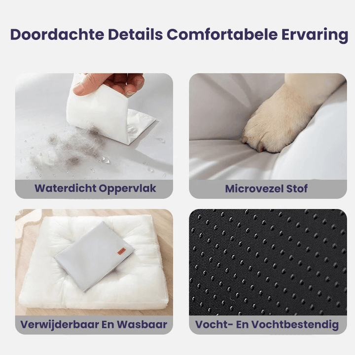 BowLift | Orthopedic Dog Bed Washable from Memory Foam, Waterproof and Scratch Resistant