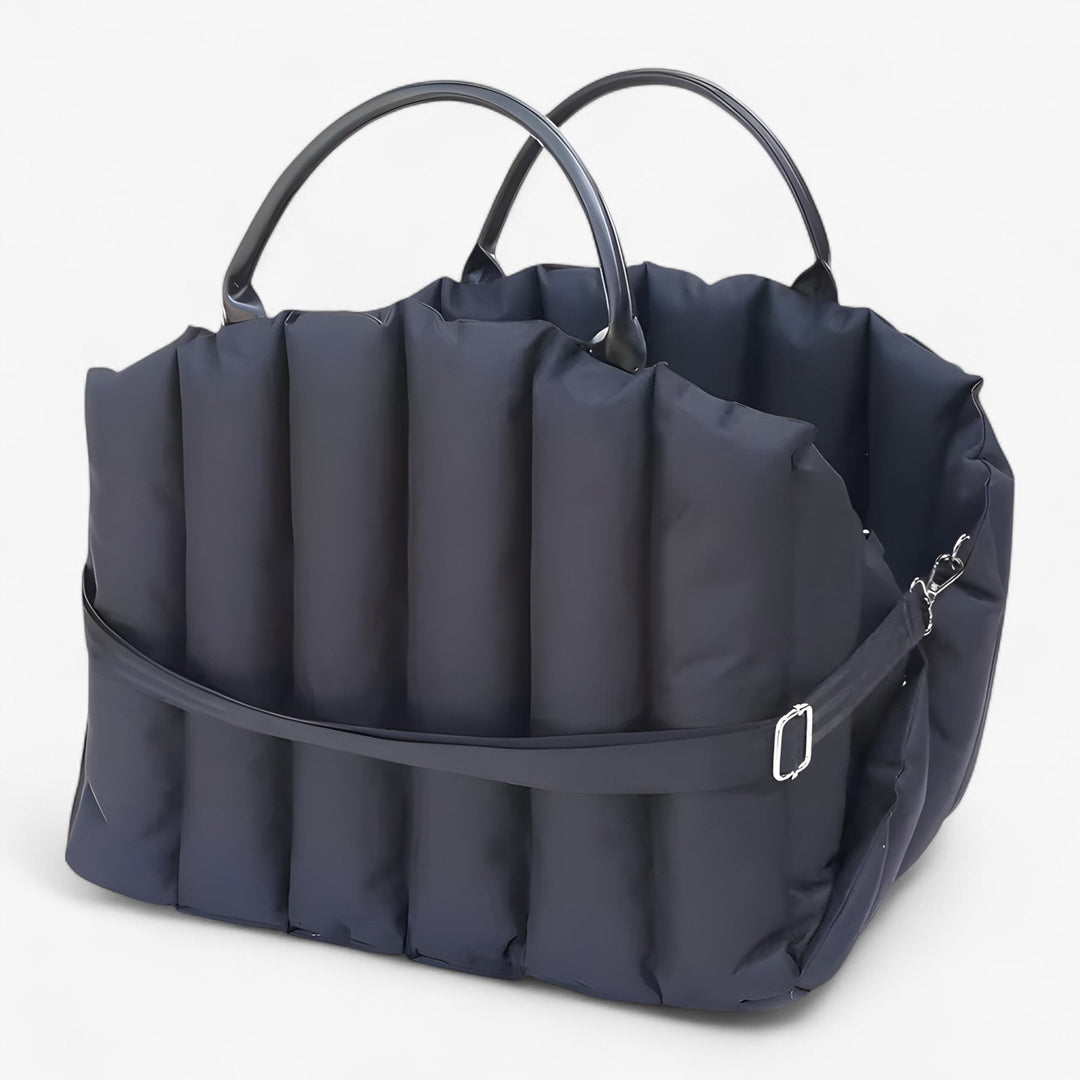 BowLift | Lightweight dog carrier bag with warm lining & safety belt for on the go