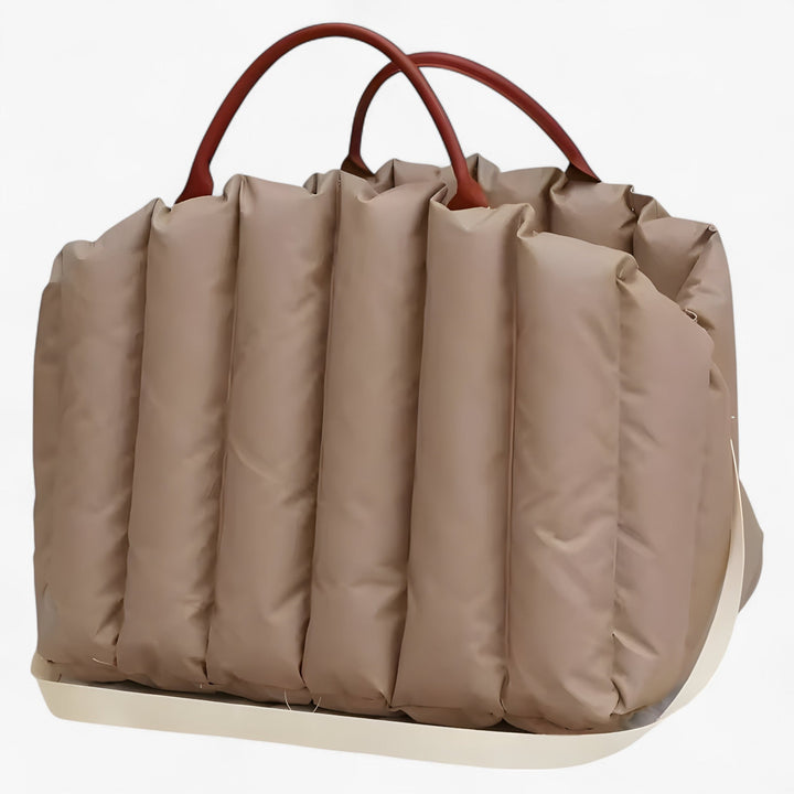 BowLift | Lightweight dog carrier bag with warm lining & safety belt for on the go