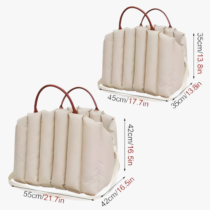 BowLift | Lightweight dog carrier bag with warm lining & safety belt for on the go