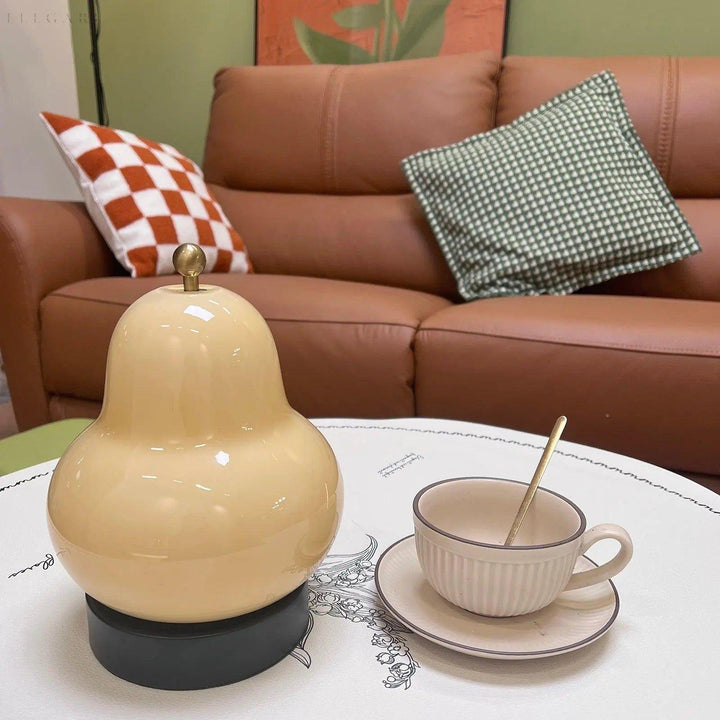 Pear-shaped Touch Dimmer Lamp with Warm Light Bowlift