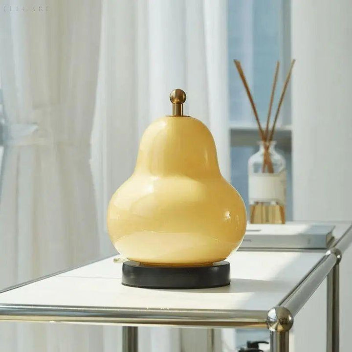 Pear-shaped Touch Dimmer Lamp with Warm Light Bowlift