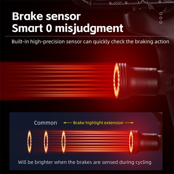 BowLift | Slim bike taillight with automatic brake sensor and light detection