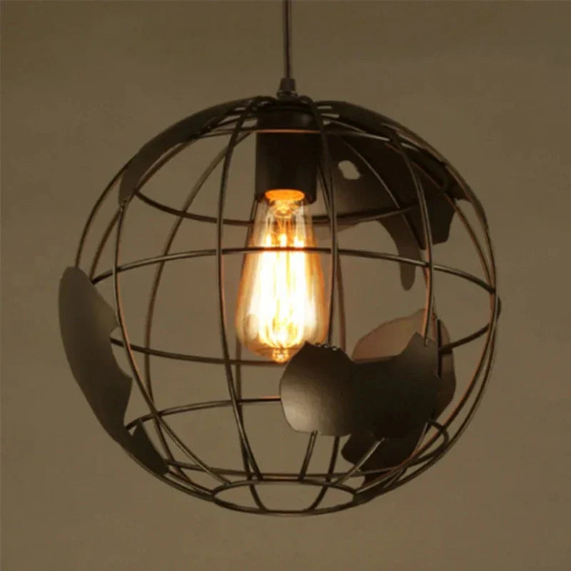 Kreative Erde Chandelier Pendant Light – Industrial Retro Design made of Metal | Bowlift
