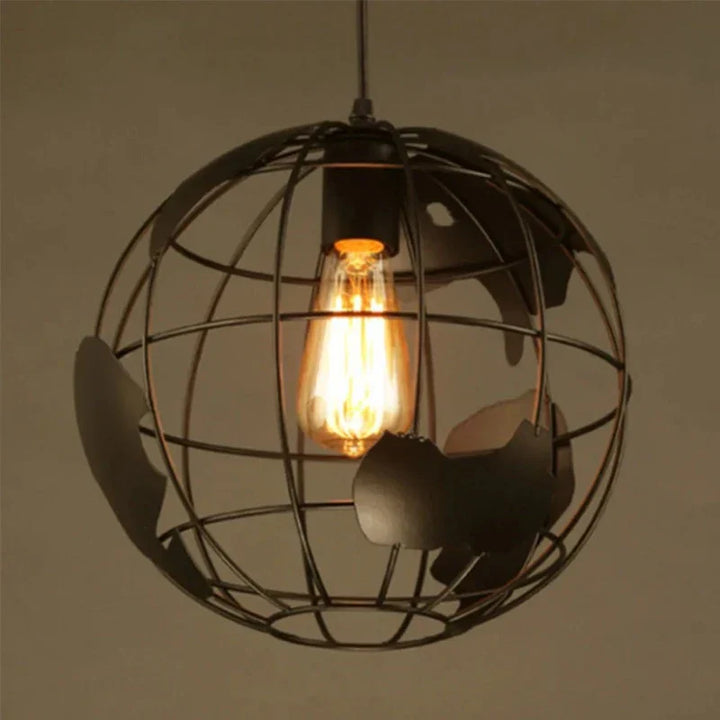 Kreative Erde Chandelier Pendant Light – Industrial Retro Design made of Metal | Bowlift