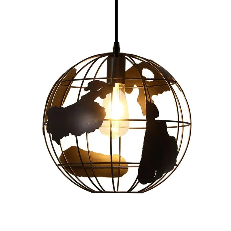 Kreative Erde Chandelier Pendant Light – Industrial Retro Design made of Metal | Bowlift