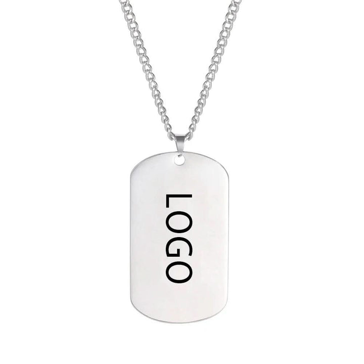 BowLift | Stainless Steel Dog Chain with Engraving for Men