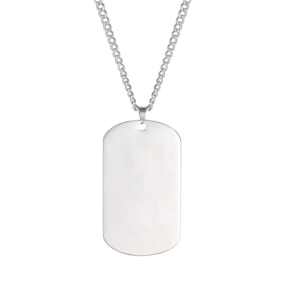 BowLift | Stainless Steel Dog Chain with Engraving for Men