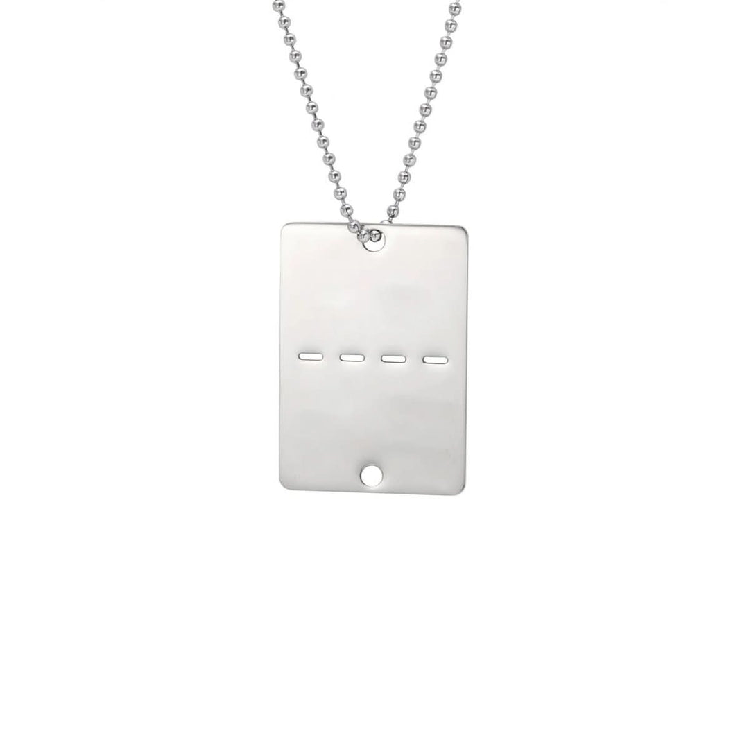 BowLift | Stainless Steel Dog Chain with Engraving for Men