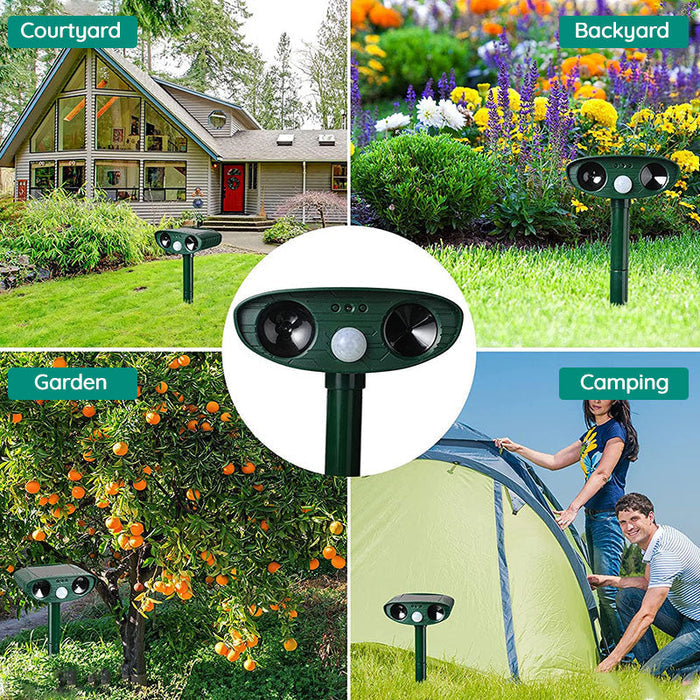 BowLift | Raccoon Outdoor Ultrasonic Repeller - Solar-powered Ultrasonic Animal and Pest Control - Get rid of raccoons within 48 hours