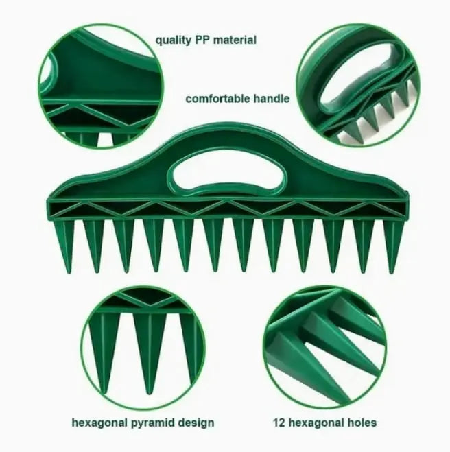 BowLift | Plant dibber with 12-hole template – Easy even seed sowing
