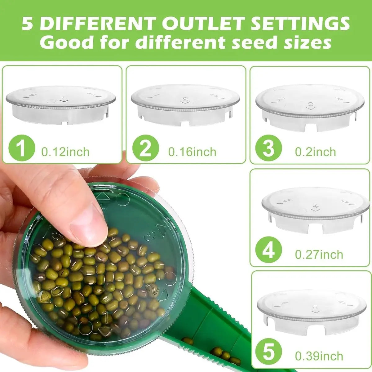 BowLift | Plant dibber with 12-hole template – Easy even seed sowing