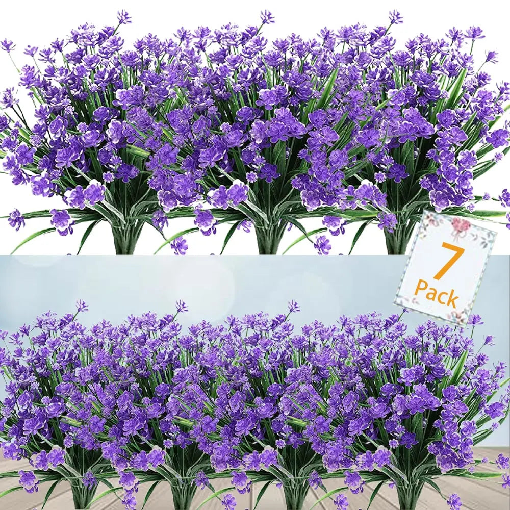 BowLift | Low-maintenance artificial outdoor flowers – Realistic and UV-resistant (7-pack)