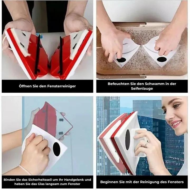SwipeClean Magnetic Window Cleaner | Bowlift