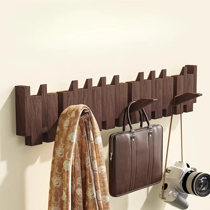 BowLift | Piano Foldable Wooden Flip Hook Wall Rack