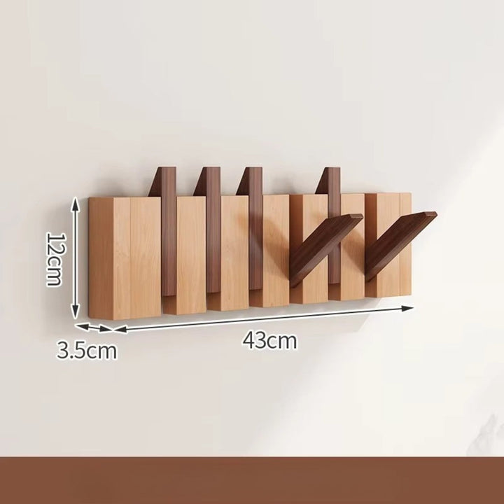 BowLift | Piano Foldable Wooden Flip Hook Wall Rack