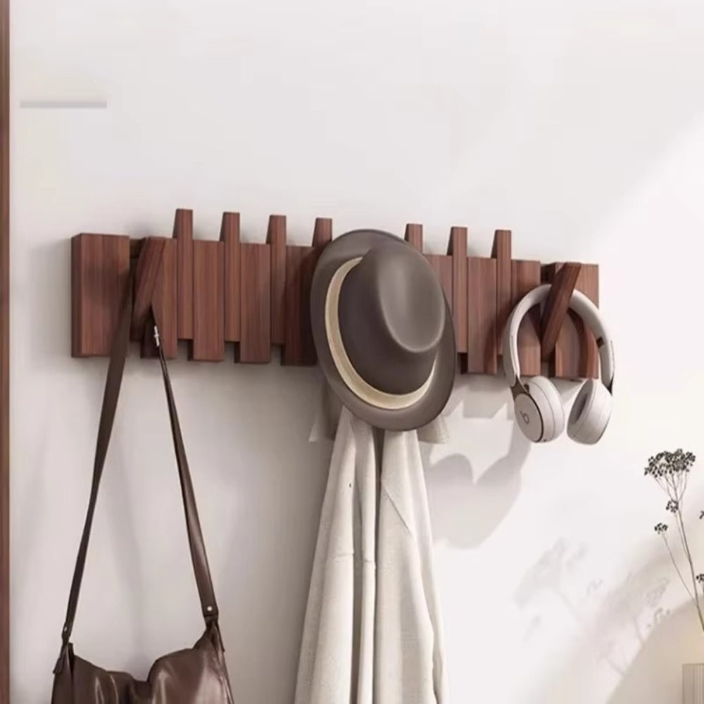 BowLift | Piano Foldable Wooden Flip Hook Wall Rack