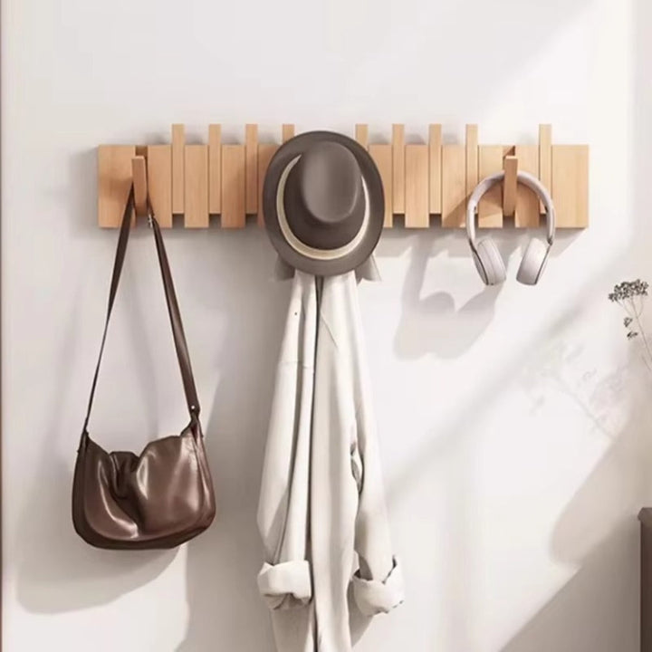 BowLift | Piano Foldable Wooden Flip Hook Wall Rack