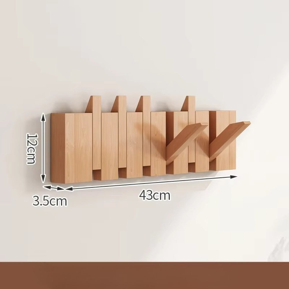 BowLift | Piano Foldable Wooden Flip Hook Wall Rack