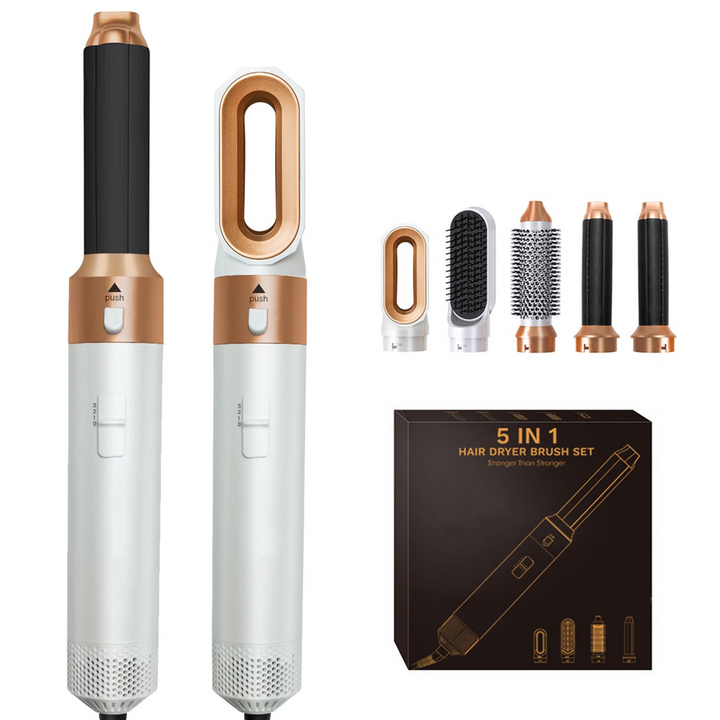 BowLift | 5-in-1 Hair Styler | Auto Curler, Blow Dryer & Flat Brush for All Hair Types at Home