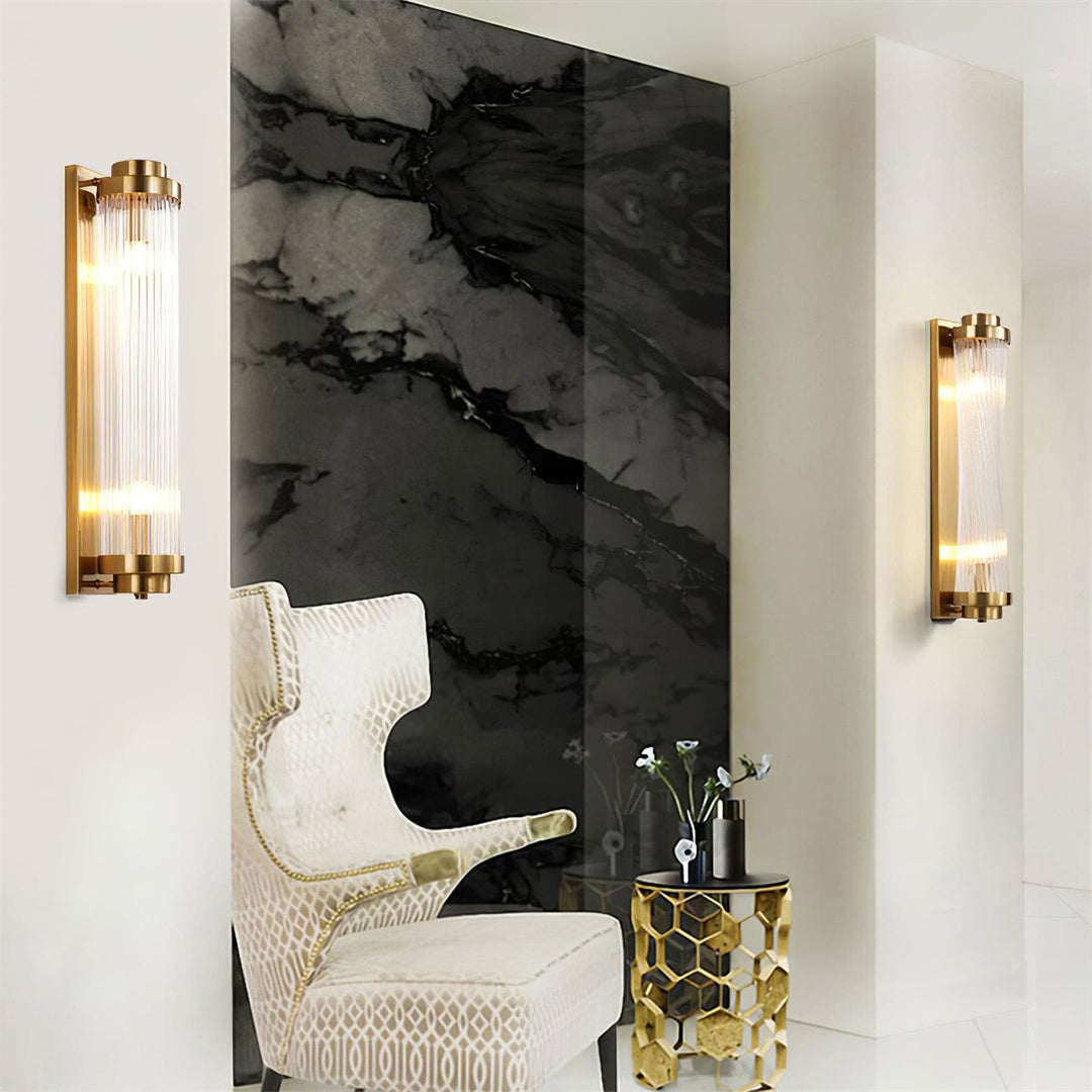 BowLift | Vintage Glass Wall Lamp with LED in Retro Style
