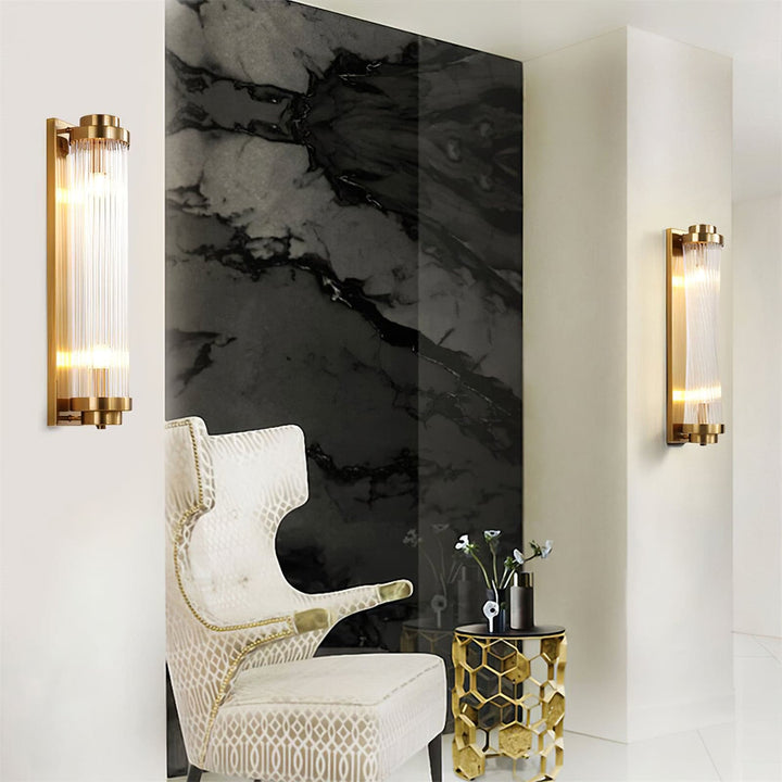 BowLift | Vintage Glass Wall Lamp with LED in Retro Style
