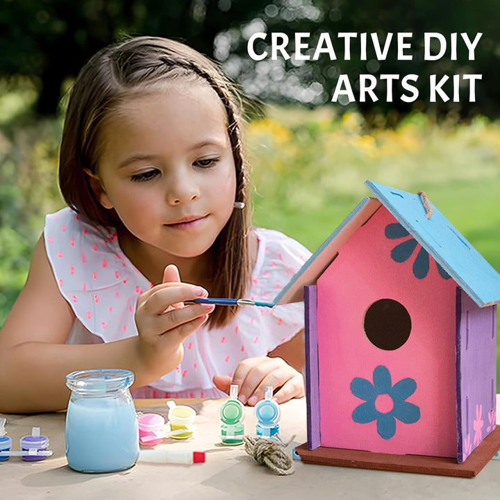 BowLift | Wooden Bird House Painting Craft Kit