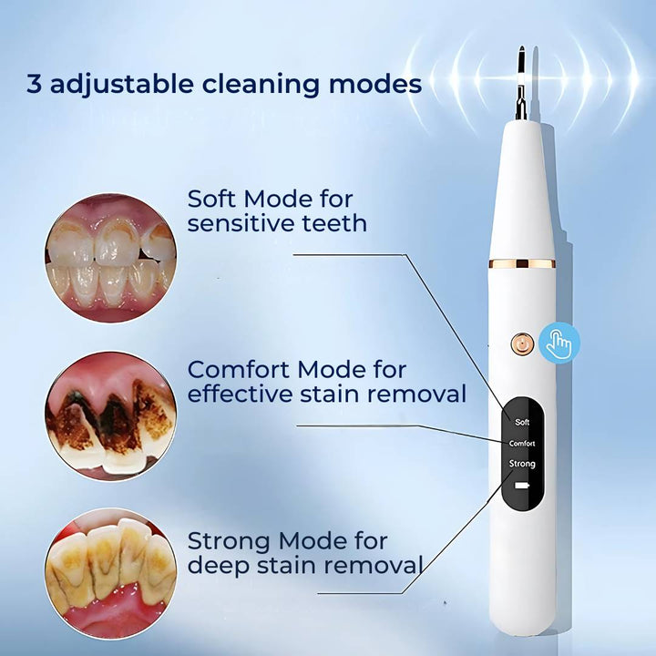 PlaqueFree Plaque Remover for teeth | Ultrasonic Teeth Cleaner - Tartar Remover from Home - Deep Teeth Cleaning and Polish Bowlift