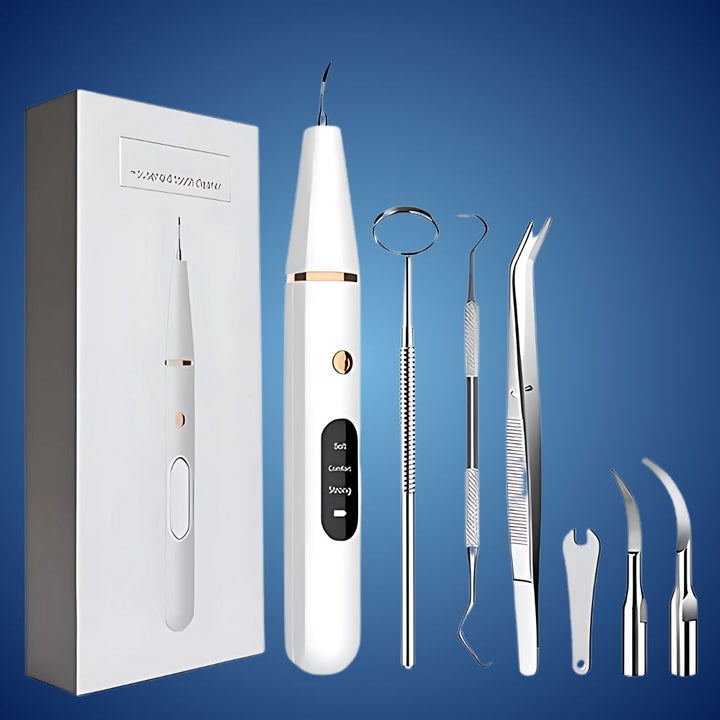 PlaqueFree Plaque Remover for teeth | Ultrasonic Teeth Cleaner - Tartar Remover from Home - Deep Teeth Cleaning and Polish Bowlift