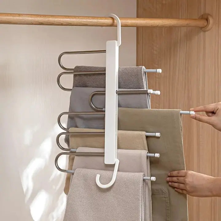 BowLift | Space-saving stainless steel multifunctional dress hanger