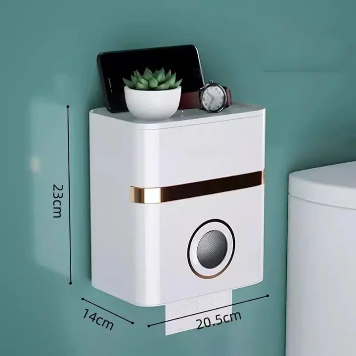 BowLift | Space-saving, wall-mounted bathroom organizer