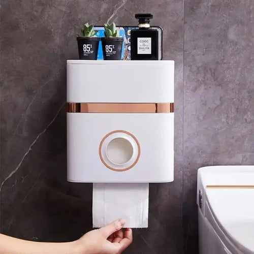 BowLift | Space-saving, wall-mounted bathroom organizer